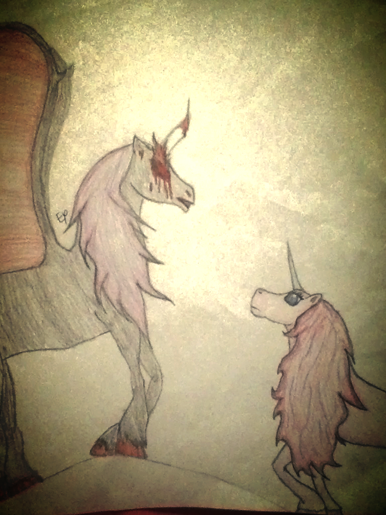 Evil Unicorn Lord and his Queen by GhostFreak-Artz on DeviantArt
