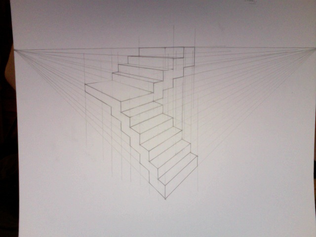 Two point perspective stairs by Spencerwray on DeviantArt