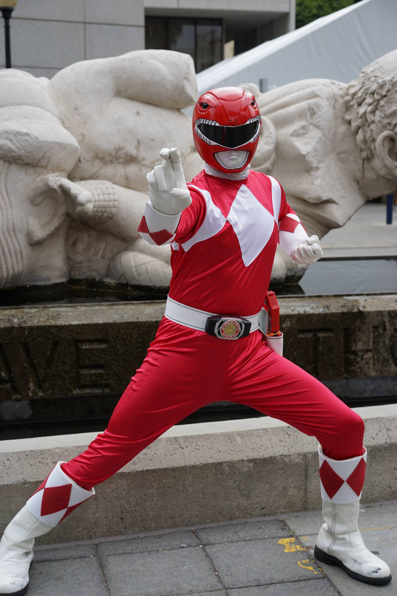 Red power ranger cosplay