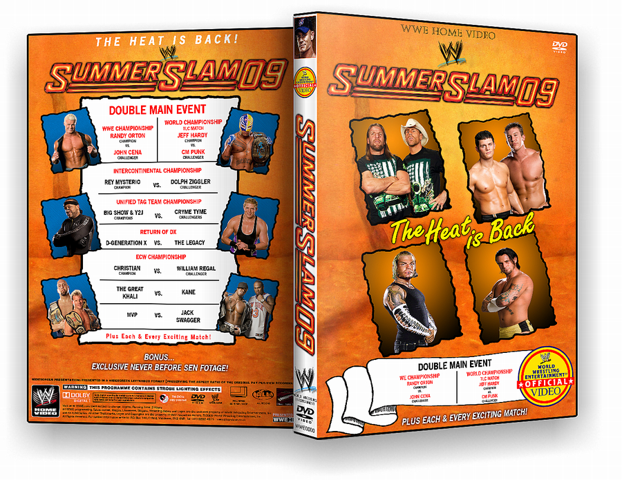 WWE Summerslam 2009 dvd cover by joekim00