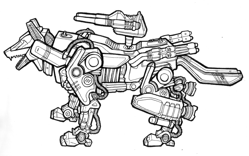 zoids coloring pages - photo #7