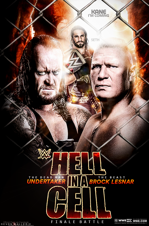 WWE Hell In a Cell 2015 Poster by workoutf