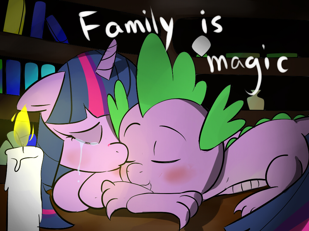 spike_and_twilight_family_is_magic_by_zo