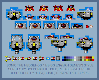 Custom / Edited - Sonic the Hedgehog Customs - Badniks (Sonic Mania 16-bit)  - The Spriters Resource