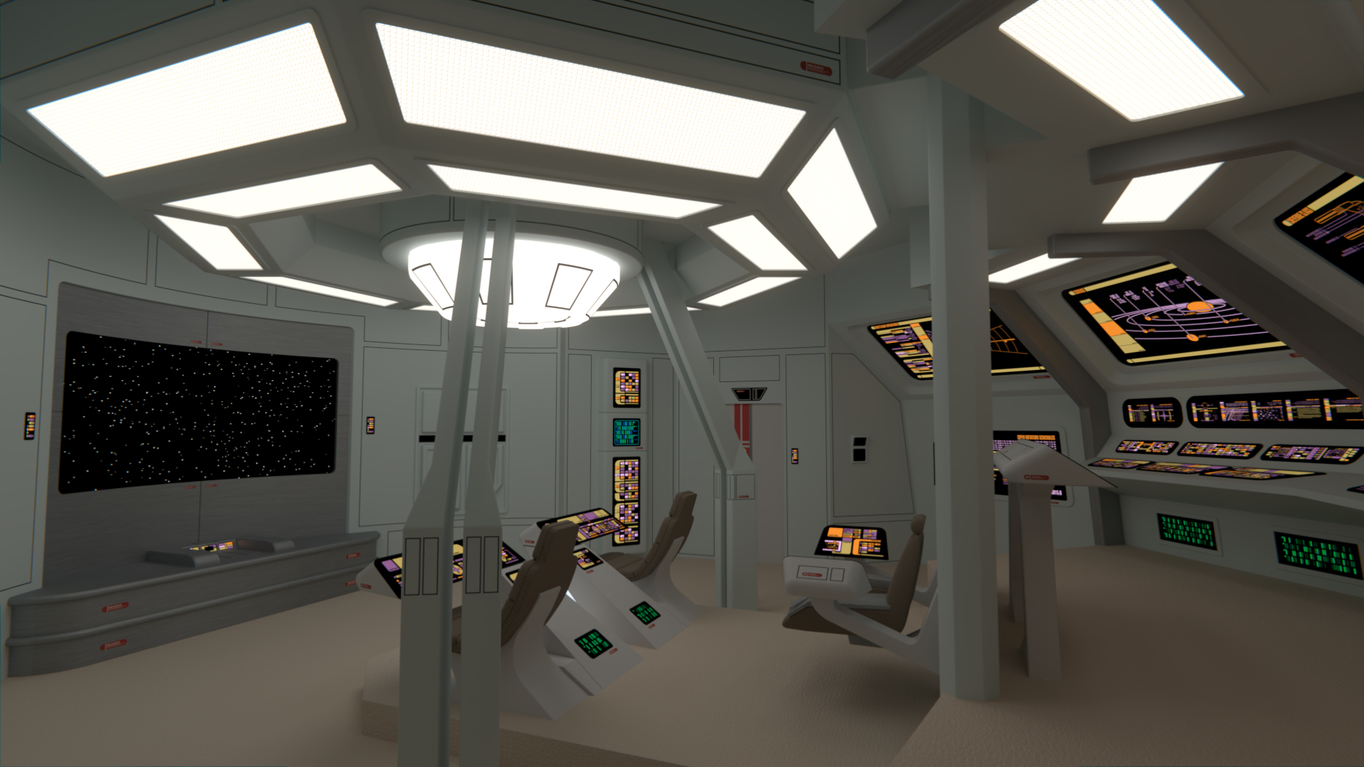 Star Trek 3d Interiors In Blender Foundation 3d Forums