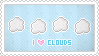 Stamp: I love Clouds by apparate
