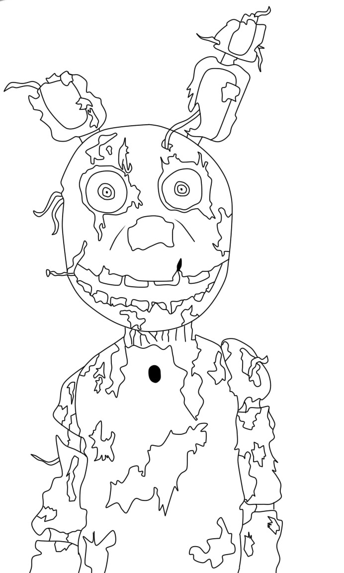 Spring Trap Five Nights At Freddys Coloring Pages Coloring Pages