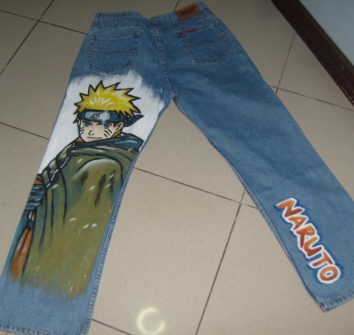 Naruto Painted on Jeans-back- by Lain-Navi on DeviantArt