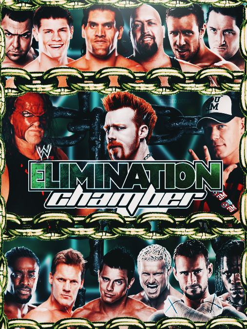 Image result for elimination chamber 2012 poster