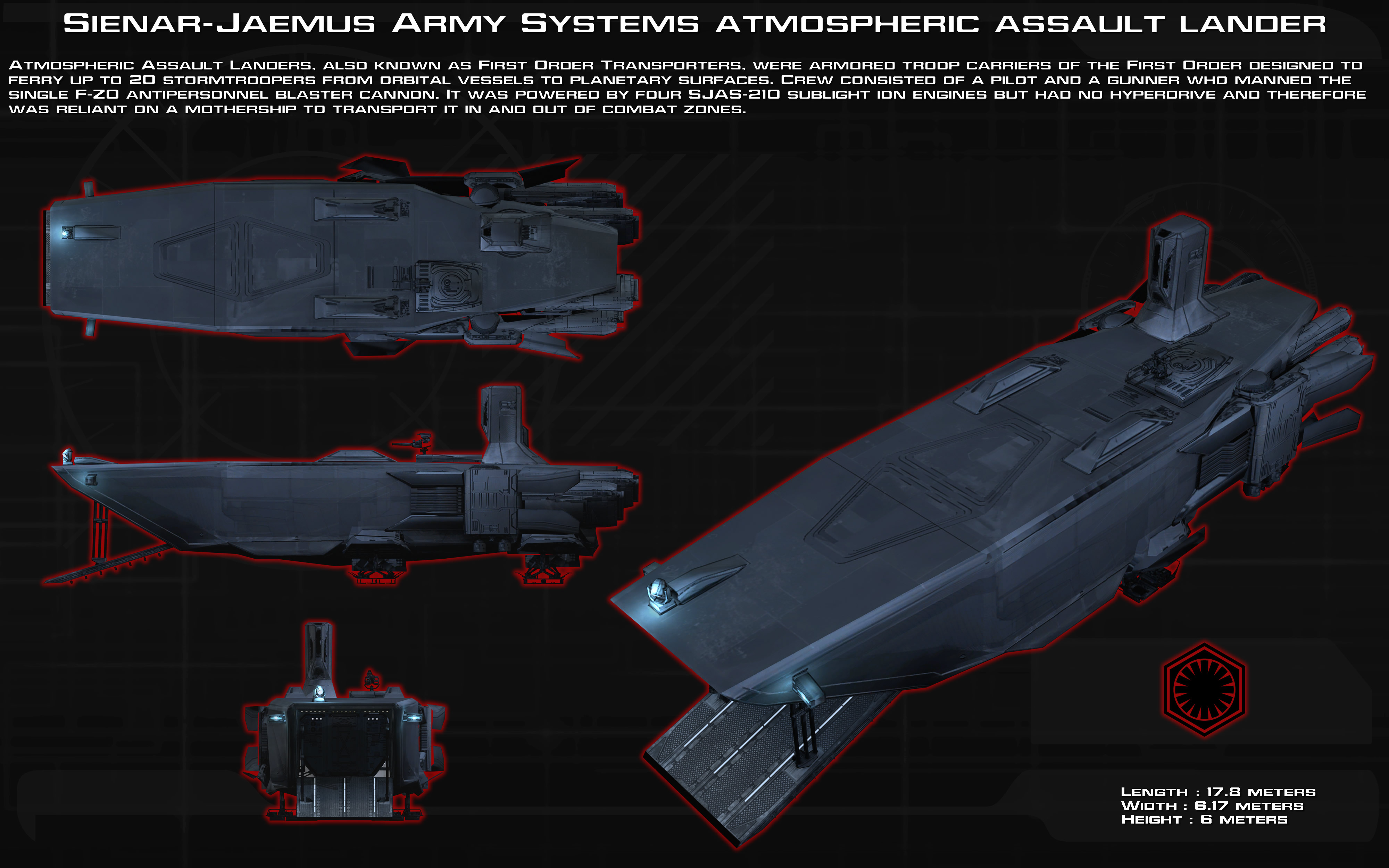 Atmospheric Assault Lander - Star Wars - Kit168 Đồ Chơi Mô 
