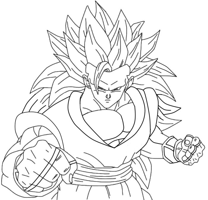 Coloring pages son goku