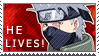 Kakashi Lives Stamp by Rika24