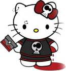 Hello Kitty Emo render by rene29