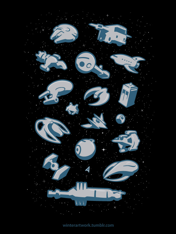 Objects in Space at TeeFury by Winter-artwork on DeviantArt
