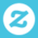 Zazzle (blue, white, blue, square) Icon mid