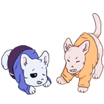 [PgD]Kitty Sans and Pap by Alkiton