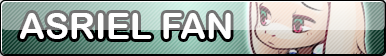 Undertale Asriel fan button by SilverFlame666