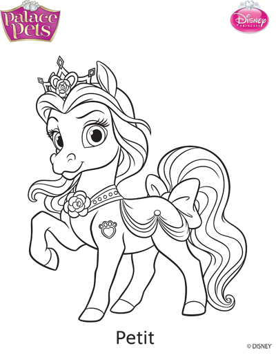 palace pets coloring pages horses realistic - photo #5