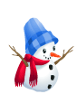 Merry snowman by little-one-girl