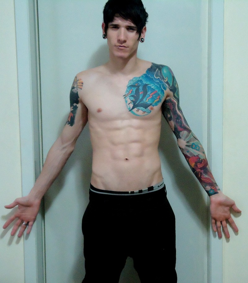 male genital tattoo body