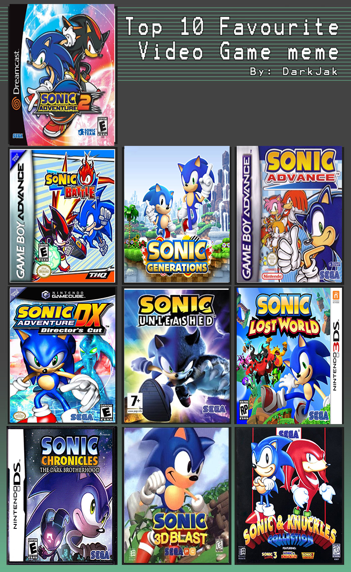 My Top 10 Sonic Games by SoulBlade22 on DeviantArt