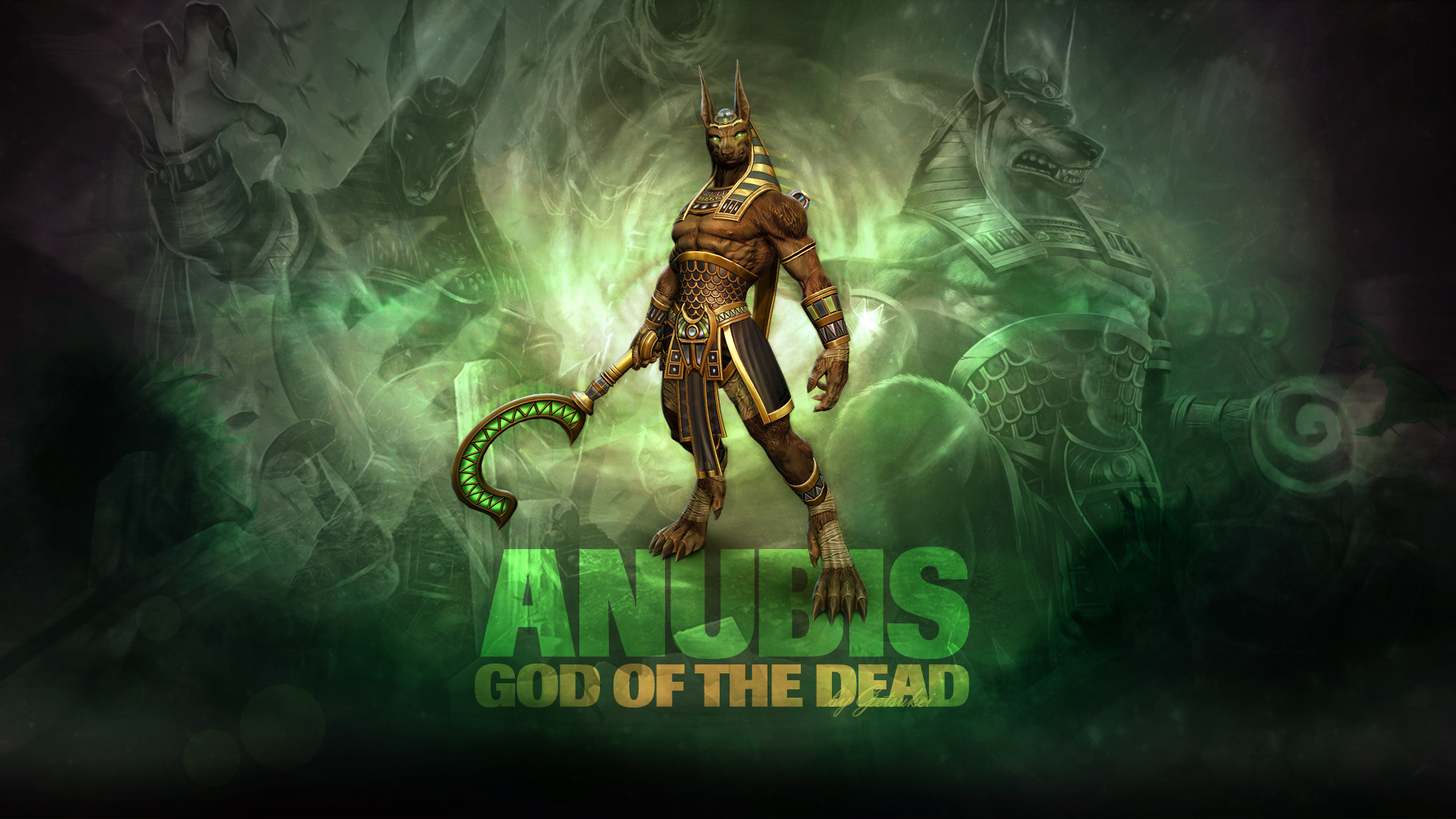 SMITE - Anubis, God of the Dead (Wallpaper) by Getsukeii 