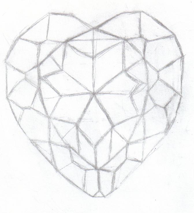 Heart Crystal :sketch: by OrotheEchidna on DeviantArt