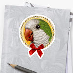 Quaker Parrot Realistic Painting Sticker