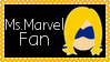Marvel Comics Ms. Marvel Fan Stamp by dA--bogeyman
