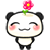 Panda Emoji-32 (Happy Blush) [V2] by Jerikuto