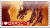 I love Dragons STAMP by Saarl