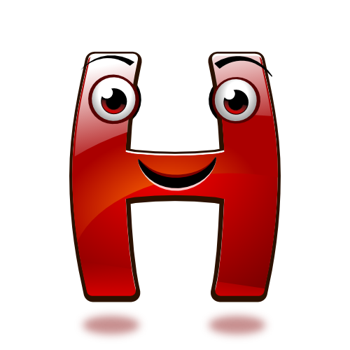 Smiley Alphabet - H (happy) by mondspeer on DeviantArt